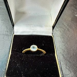 Ross-Simons Stackable Blue Topaz Ring